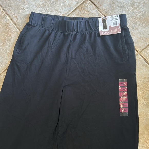 NWT Brushed Black Wide Leg Pull On Pants Women's size XXL - Picture 3 of 5